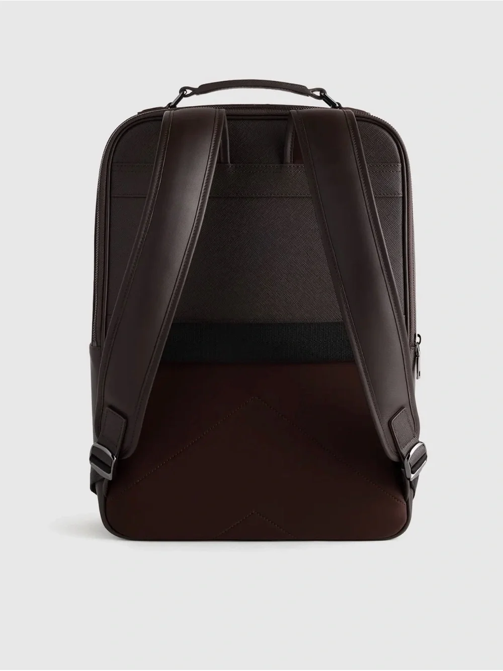 Quince Dark Brown Structured Backpack